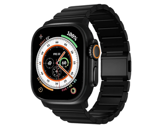 Remienok na Apple Watch Innocent Titan Link 44/45/46/49 mm – čierny