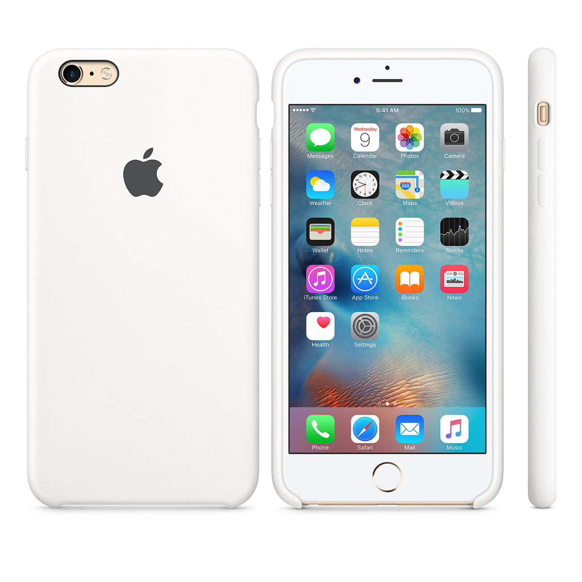 Apple - iPhone 6s Plus Silicone Case - White