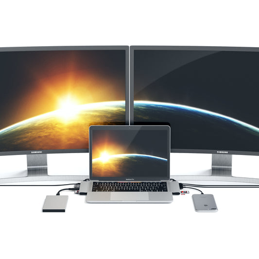 Satechi USB-C Hub s Thunderbolt 3 - strieborný