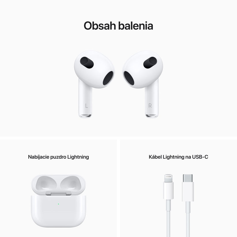 AirPods (3. generácie) s Lightning Charging Case
