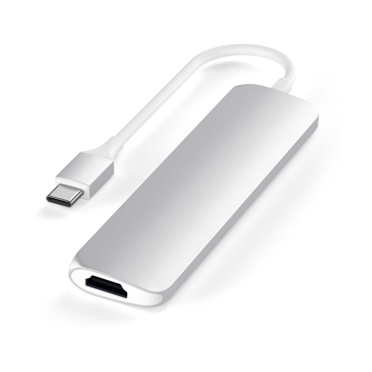Satechi TYPE-C Slim Multimedia Adapter V2 - Silver