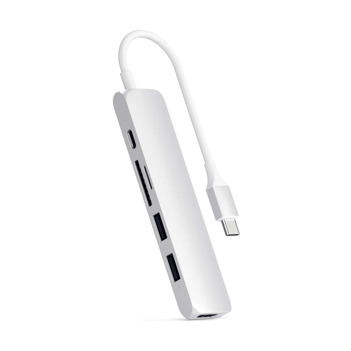 Satechi TYPE-C Slim Multimedia Adapter V2 - Silver