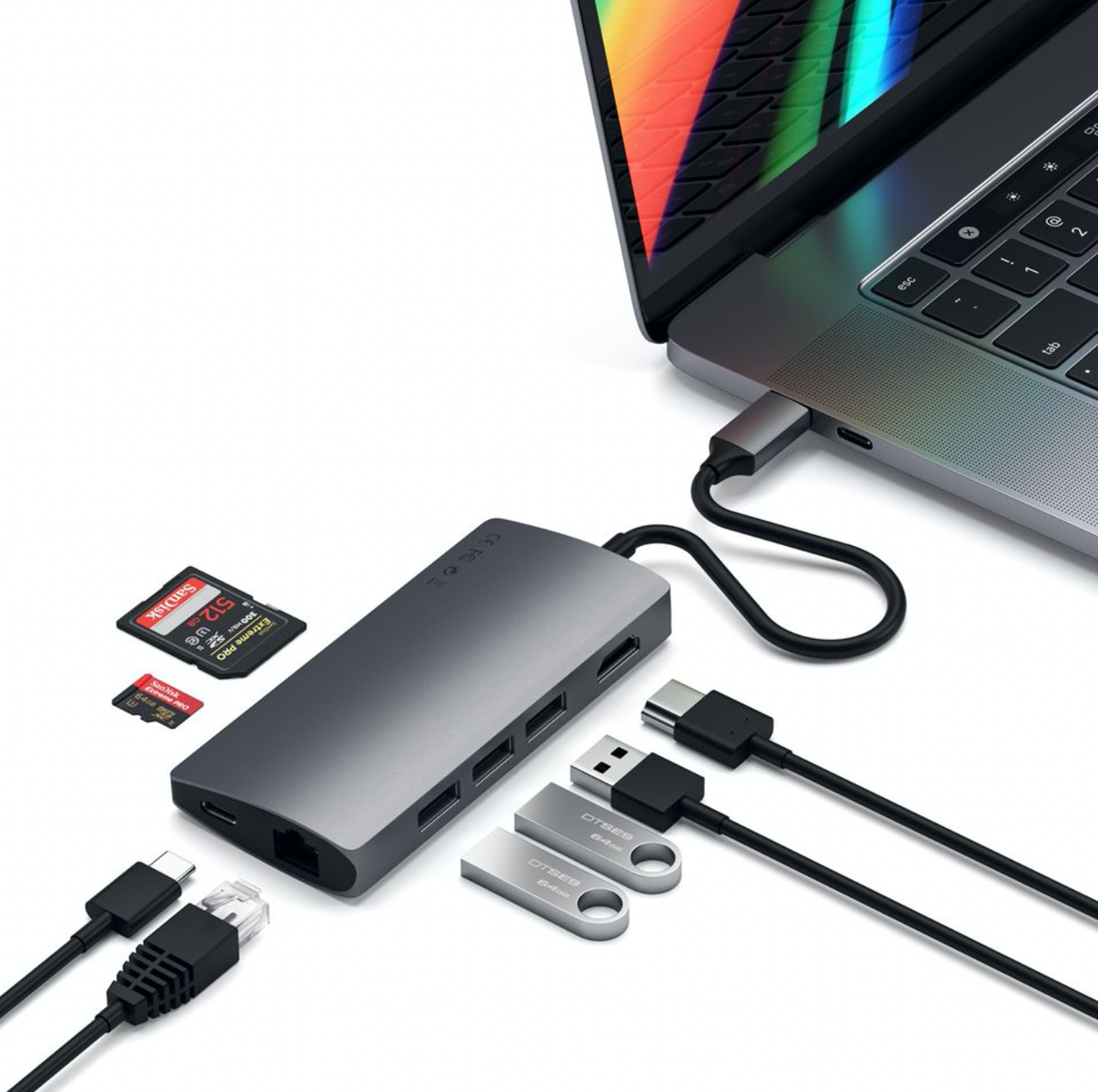 SATECHI Multi Port 4K Adap V2 Space Gray