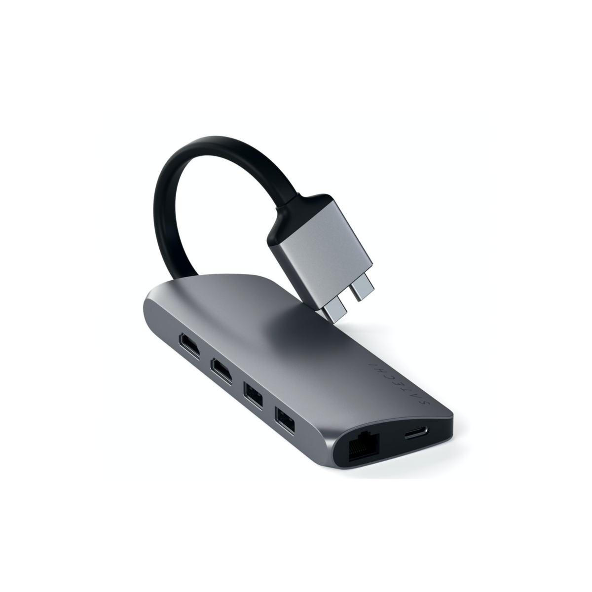 Satechi TYPE-C Dual Multimedia Adapter - Space Gray