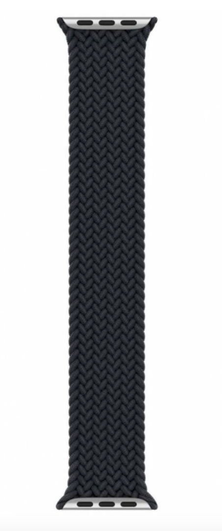 Innocent Pletený Solo Loop remienok pre Apple Watch 38/40/41mm - Čierný - M (144 mm)