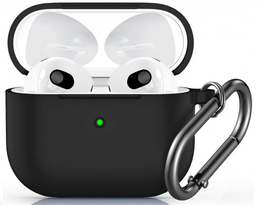 Innocent California Silicone AirPods 3 Case with Carabiner - Black