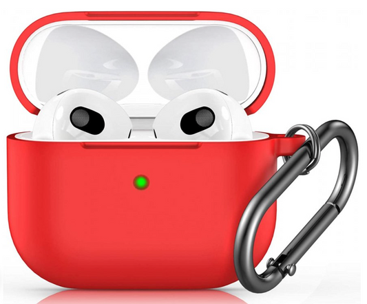 Innocent California Silicone AirPods 3 Case with Carabiner - Red