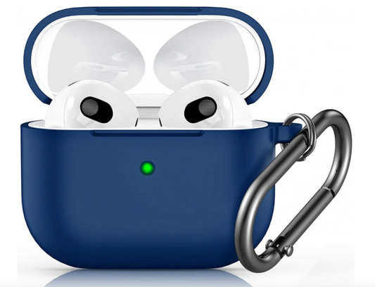 Innocent California Silicone AirPods 3 Case with Carabiner - Navy Blue