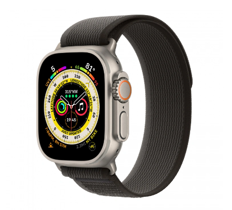 Innocent Trail Fabric Loop remienok pre Apple Watch Ultra 49 mm - Čierna/šedá