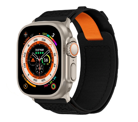 Innocent Tactix remienok pre Apple Watch 49mm - Čierna