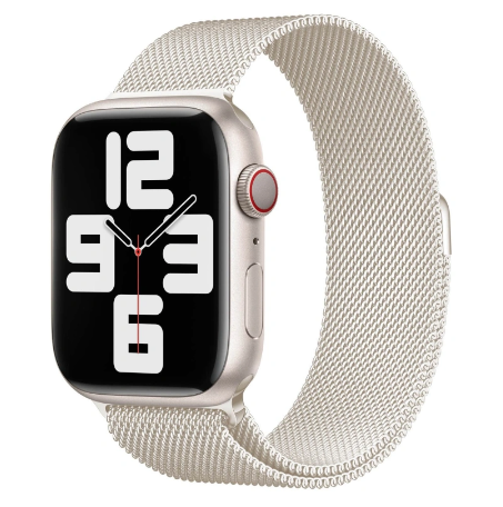 Innocent Steel Loop remienok pre Apple Watch 38/40/41mm - Hviezdne biela