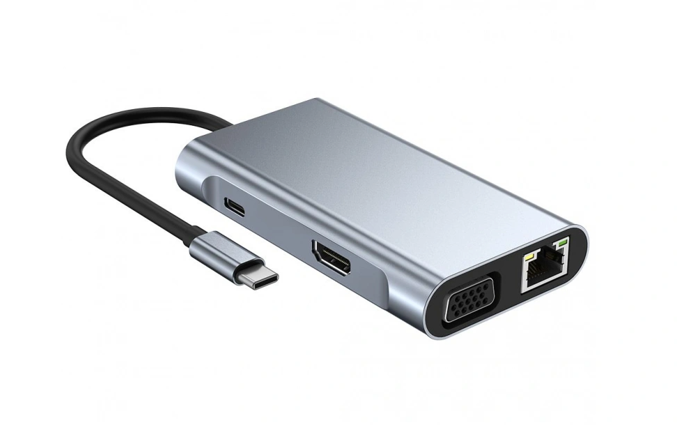 Innocent V6 USB-C Hub to 3x USB 3.0, HDMI, USB-C, VGA, LAN RJ45