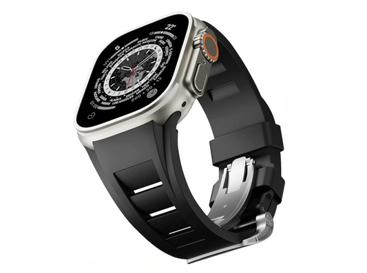 Innocent Rubber Loop remienok pre Apple Watch 49mm - Čierna