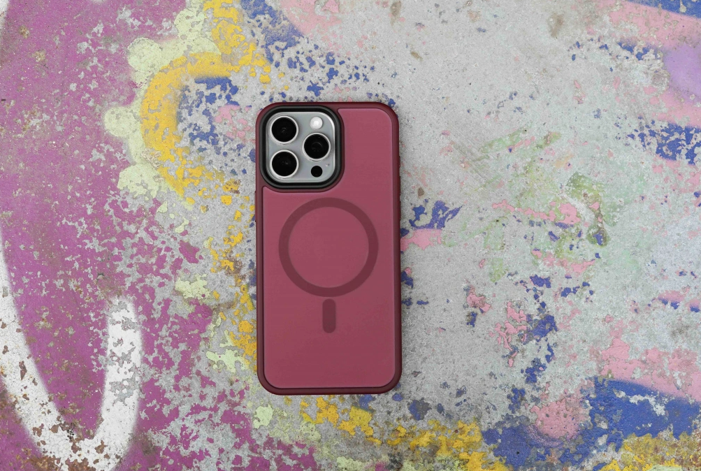 Innocent Dual Armor Pro Magnetické púzdro pre iPhone 15 Pro Max - Tmavočervená