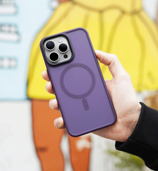 Innocent Dual Armor Pro Magnetické púzdro pre iPhone 15 Pro Max - Hlboko Fialová