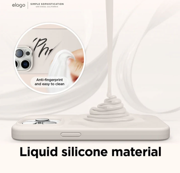 Elago Soft Silicone Case for iPhone 14 Plus Stone