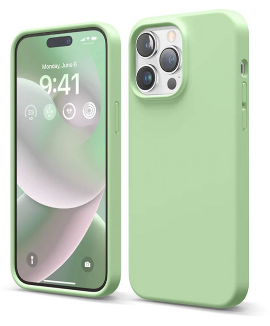 Elago Soft Silicone Case for iPhone 14 Pastel Green