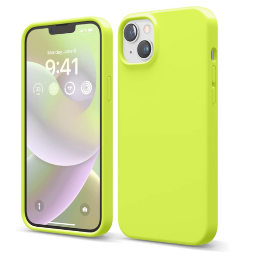 Elago Soft Silicone Case for iPhone 14 Neon Yellow