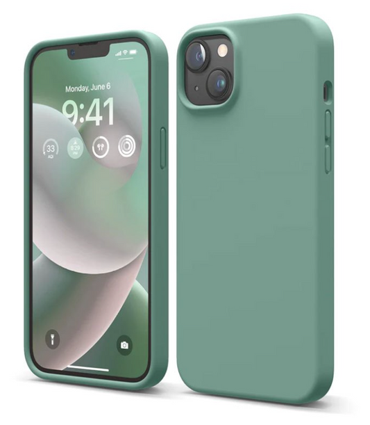 Elago Soft Silicone Case for iPhone 14 Plus Midnight Green