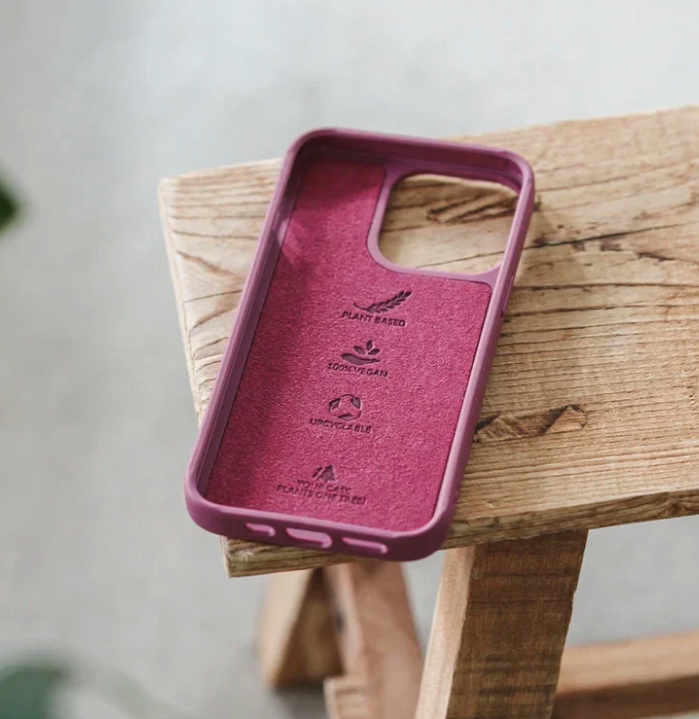 Woodcessories Bio Case Classic for iPhone 14 Plus Wine Red