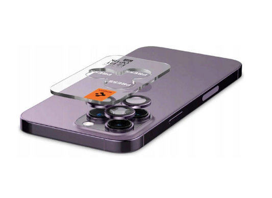 Spigen Glass Ez Fit Optik Pro 2 Pack iPhone 14 Pro/iPhone 14 Pro Max Deep Purple