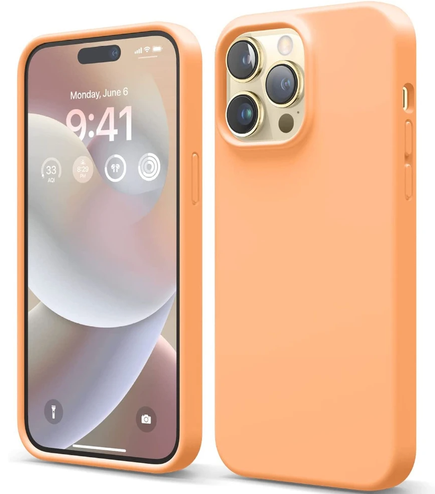 Elago Soft Silicone Case for iPhone 14 Pro Max Orange