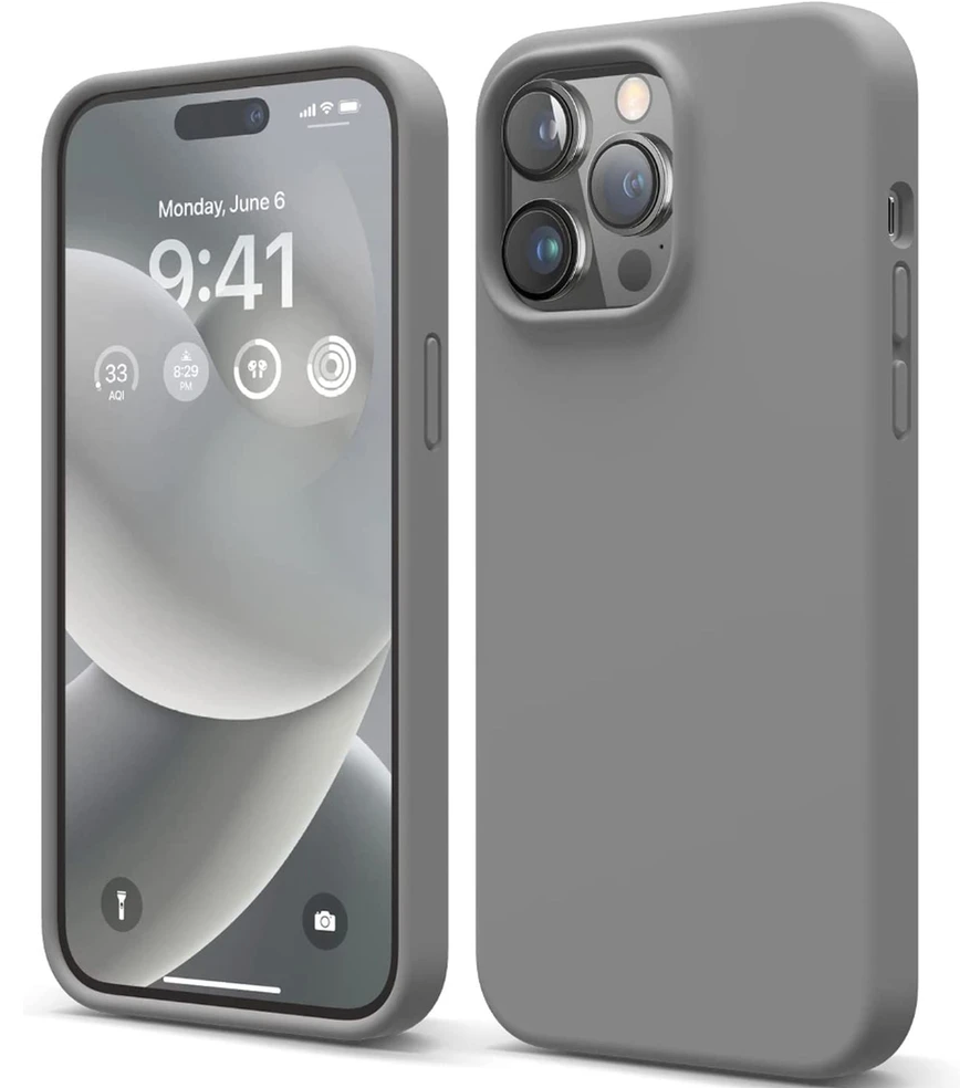 Elago Soft Silicone Case for iPhone 14 Pro Max Dark Grey