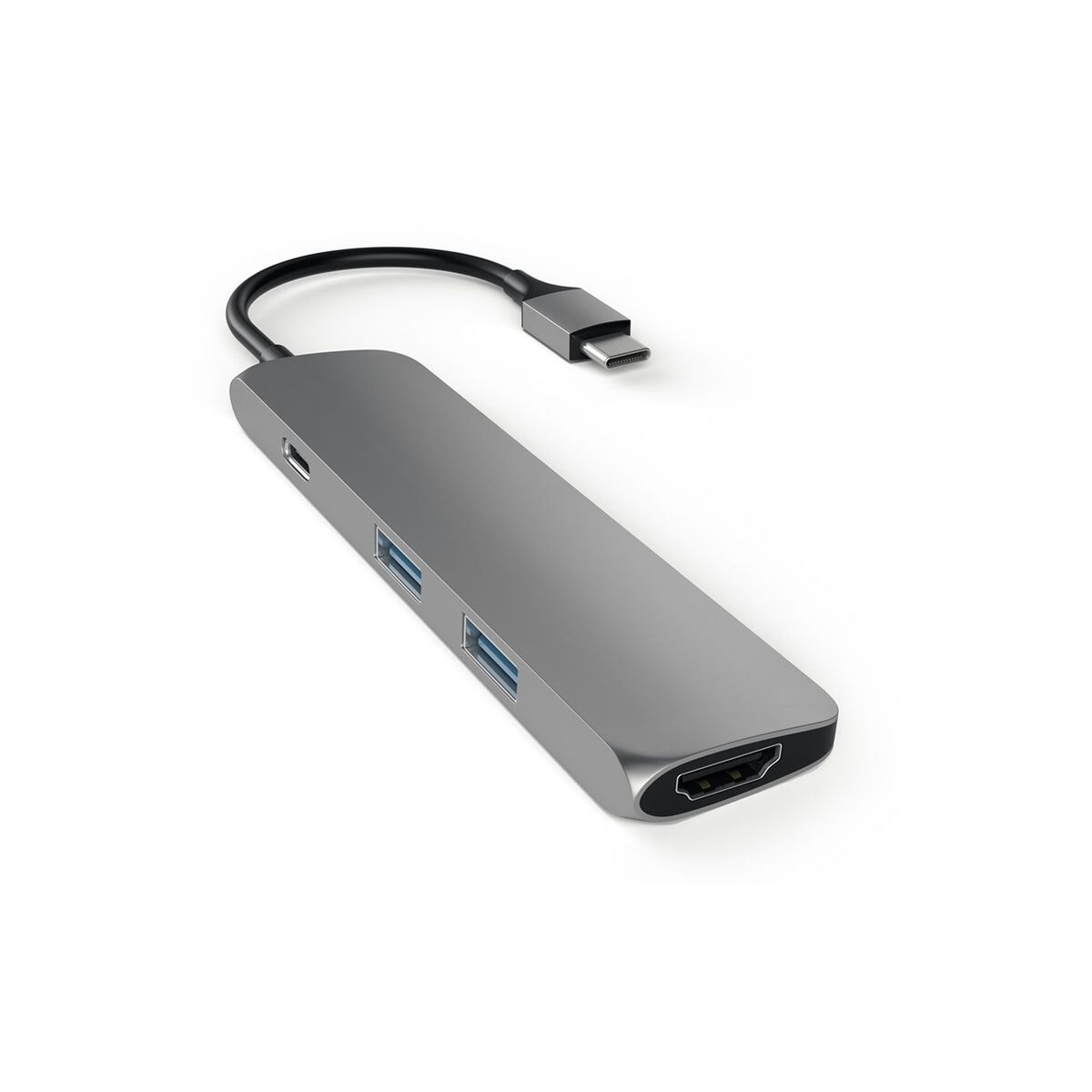 Satechi Slim, USB-C Hub adaptér - vesmírne šedý