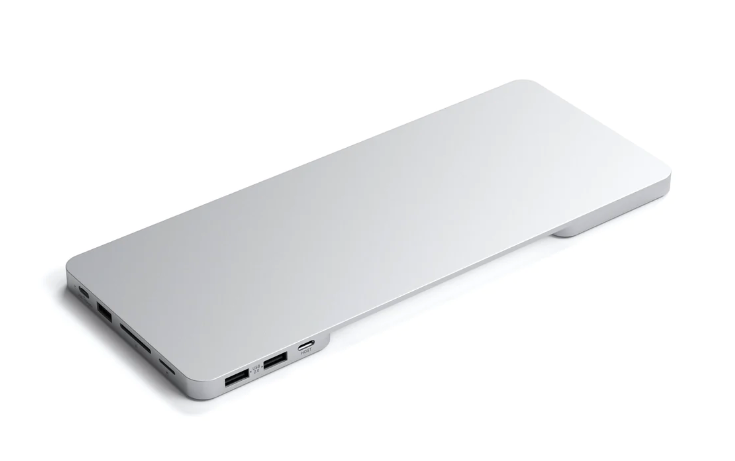 Satechi USB-C Slim Dock 24" IMAC (1xType-C Upstream Port,2x USB 2.0,1xMicro SD,1xSD Card,1xUSB-A,1x M.2 SSD slot, 1xUSB-C) colour match cable inc. - Silver