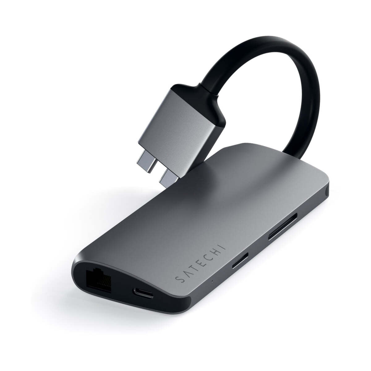 Satechi TYPE-C Dual Multimedia Adapter - Space Gray