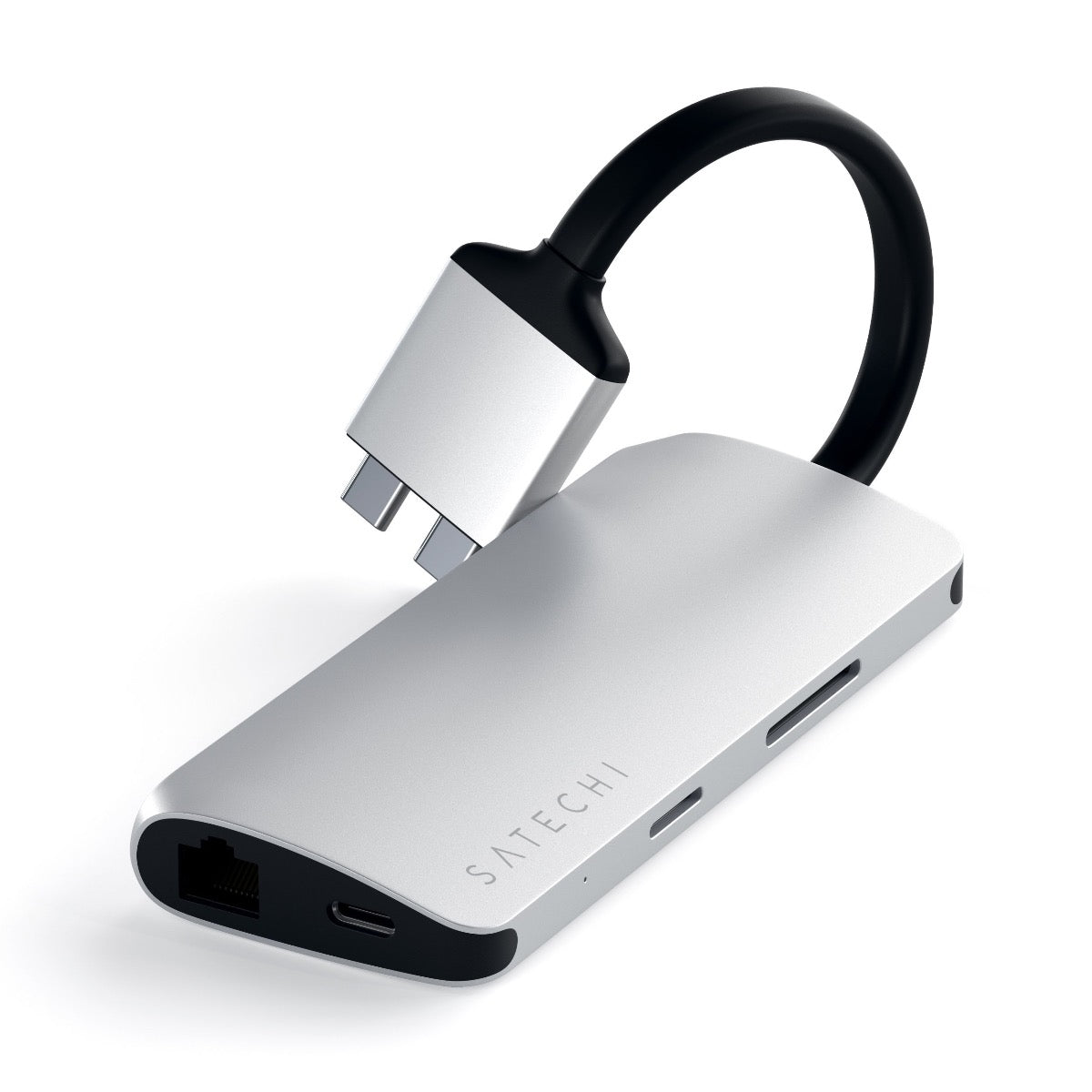 Satechi TYPE-C Dual Multimedia Adapter - Silver