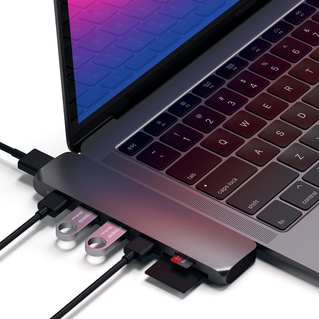 Satechi USB-C Hub s Thunderbolt 3 - kozmicko sivý