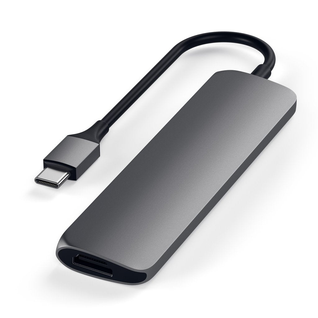 Satechi Slim, USB-C Hub adaptér - vesmírne šedý