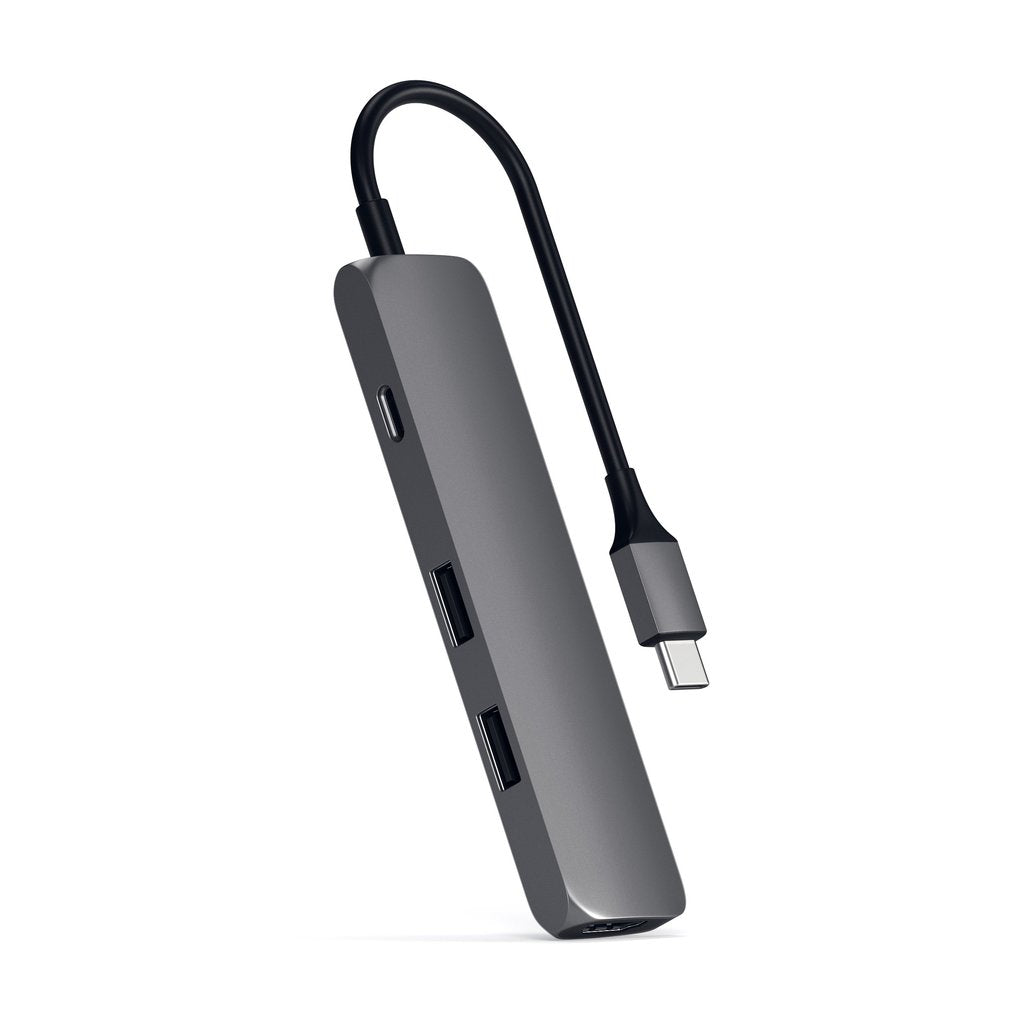 Satechi Slim, USB-C Hub adaptér - vesmírne šedý