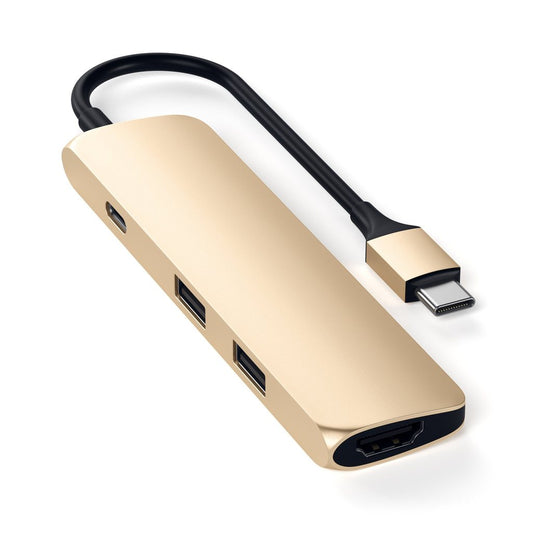 Satechi Slim Type-C MultiPort Adapter, gold