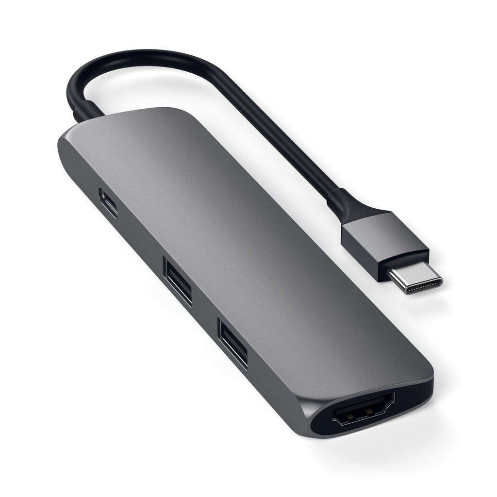 Satechi Slim, USB-C Hub adaptér - vesmírne šedý
