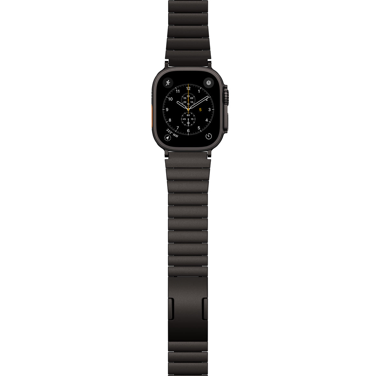 UNUM titánový remienok pre Apple Watch SE/Series 1-9 (42/44/45mm)/10 (46mm)/Ultra (49mm) - čierny
