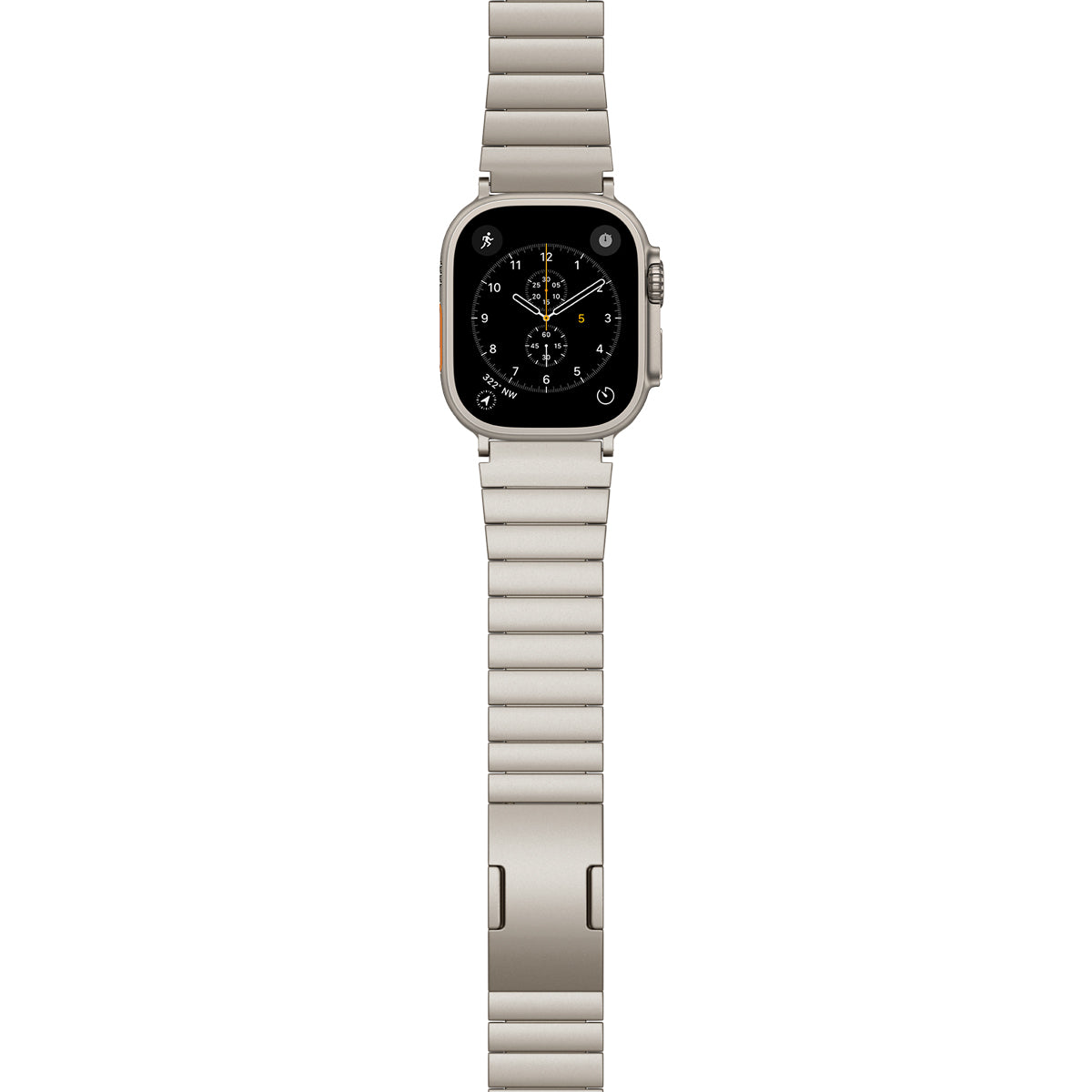 UNUM titánový remienok pre Apple Watch SE/Series 1-9 (42/44/45mm)/10 (46mm)/Ultra (49mm) - prírodný titán