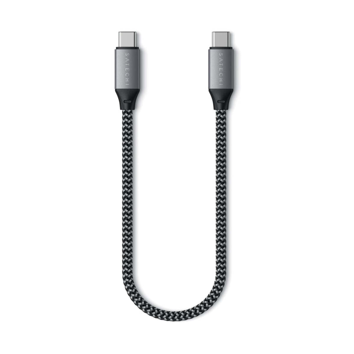 Satechi USB-C to USB-C Short Cable - 25cm - Space Gray