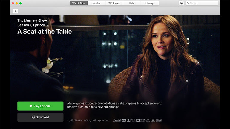 Stiahnite si seriály z Apple TV+ a pozerajte ich offline
