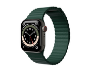 Next One Leaf Green Leather Loop 42/44mm For Apple Watch