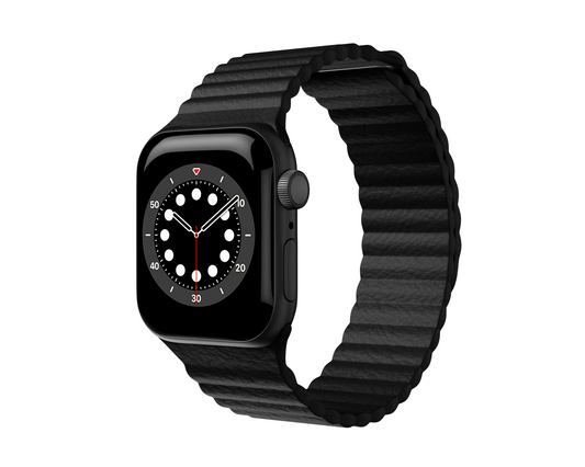 Next One Black Leather Loop 42/44mm For Apple Watch