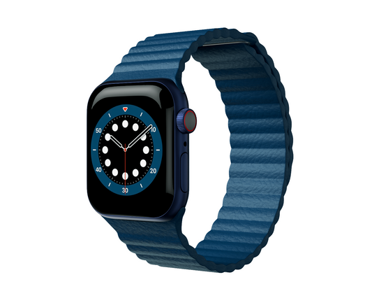Next One Denim Blue Leather Loop 42/44mm For Apple Watch
