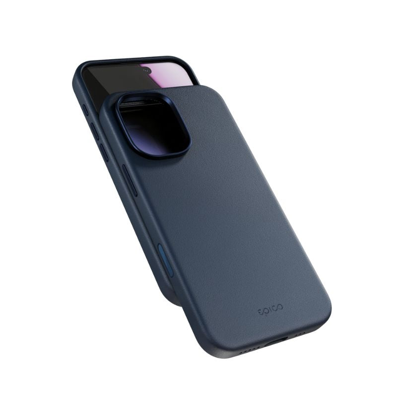 Kryt pre iPhone 17 Epico Leather Pro Mag+ Case - modrý