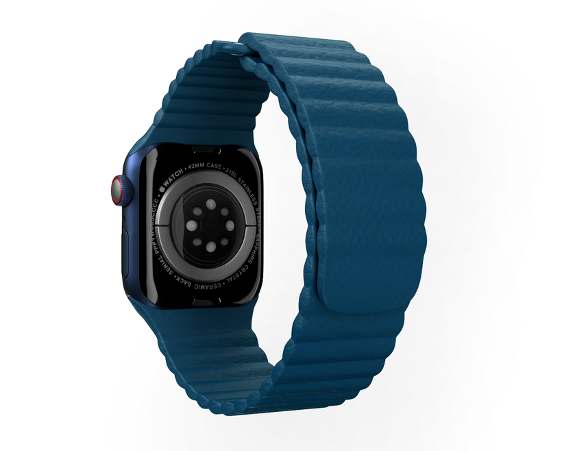 Next One Denim Blue Leather Loop 42/44mm For Apple Watch