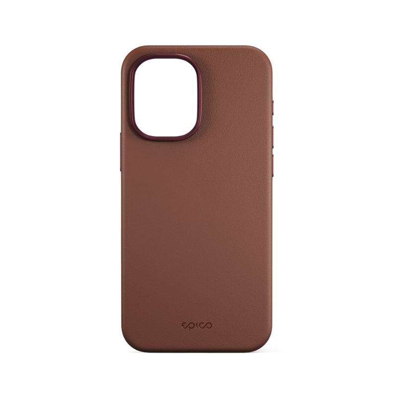 Kryt pre iPhone 17 Epico Leather Pro Mag+ Case - hnedý