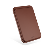 Kožená MagSafe peňaženka Epico Mag+ Leather Wallet - hnedá