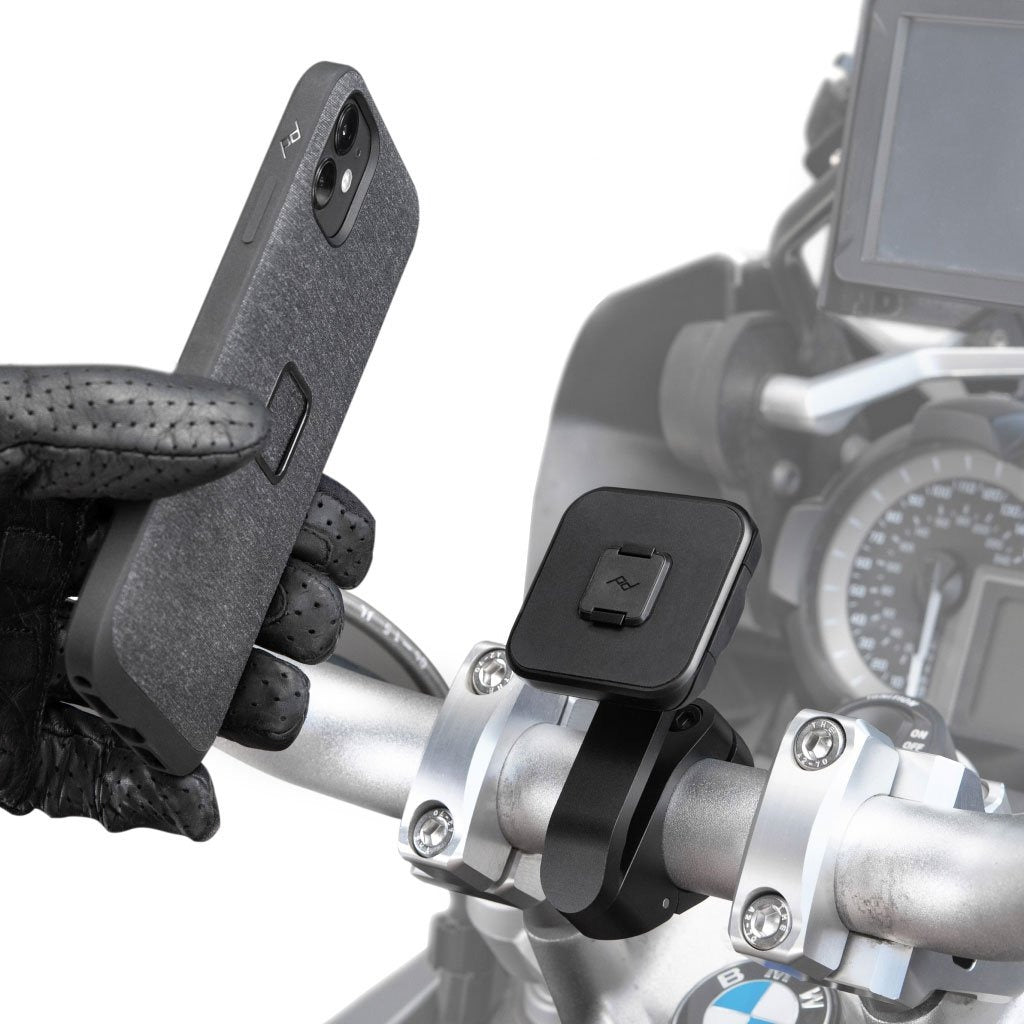 Peak Design Mobile Motorcycle Mount - Bar Mount - Charging - Black