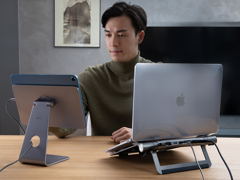 USB-C Hub Multiport 8v1 Epico - vesmírne šedý
