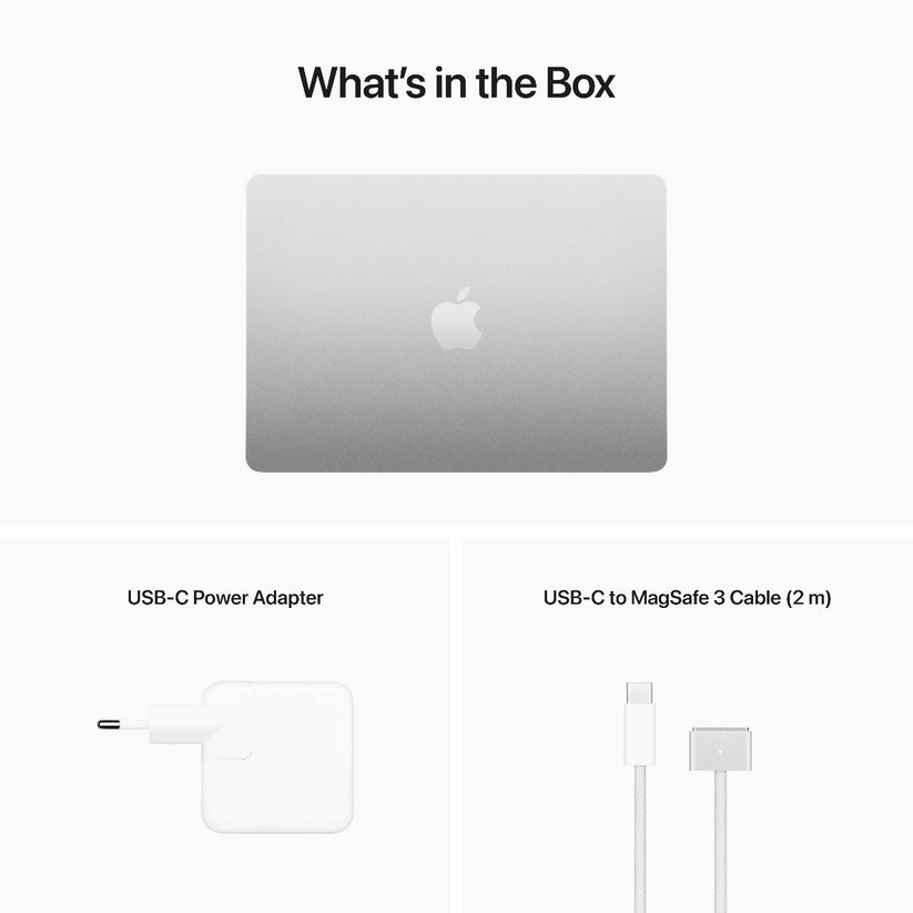 MacBook Air 13", Apple M2 8jadrové CPU, 10jadrové GPU, 16GB RAM, 256GB SSD, SK - strieborný
